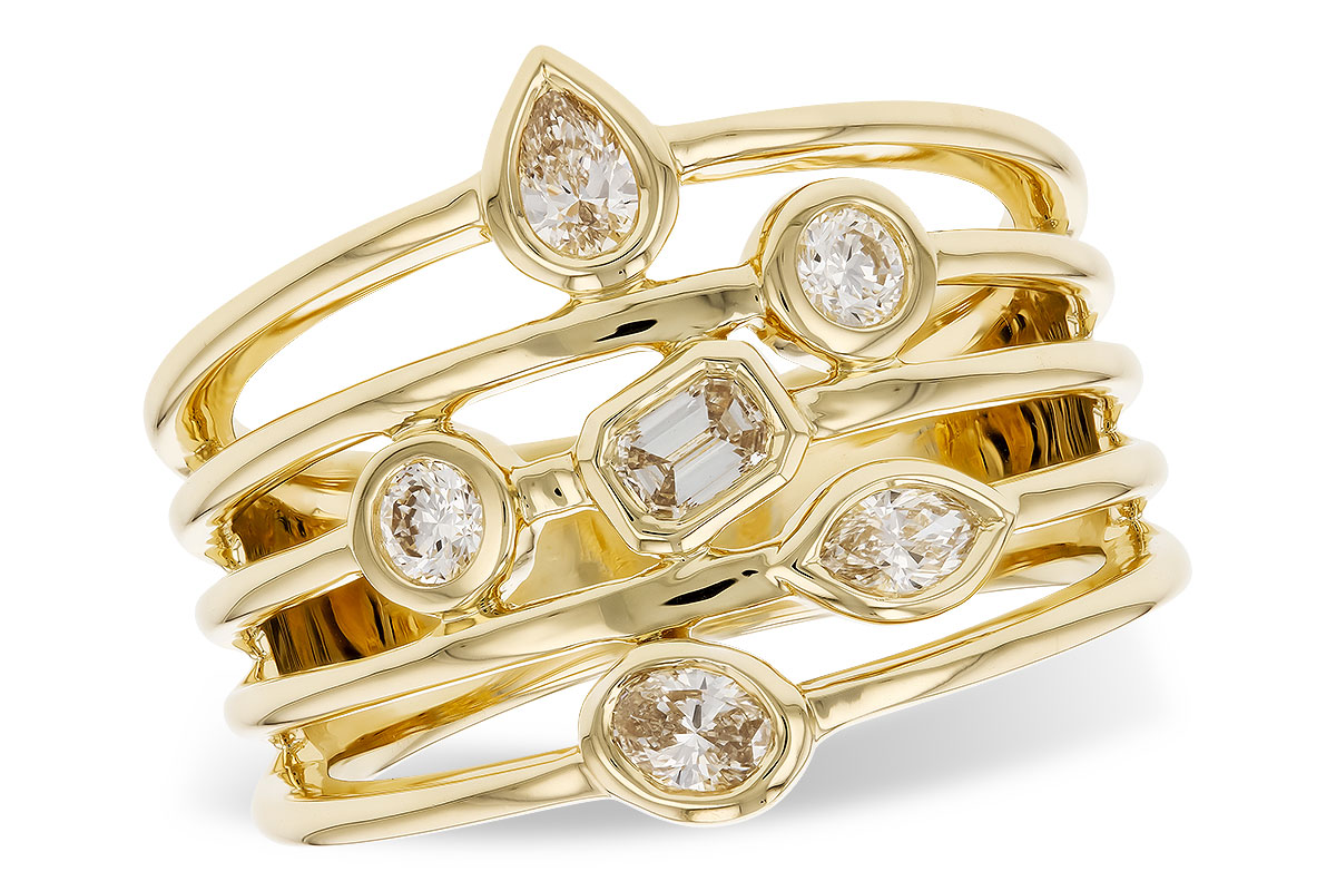 K319-89991: LDS DIA RG .50 TW FANCY CUT DIAMONDS