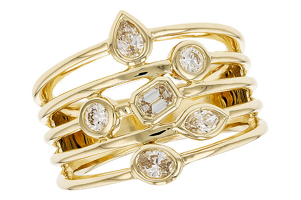 K319-89991: LDS DIA RG .50 TW FANCY CUT DIAMONDS