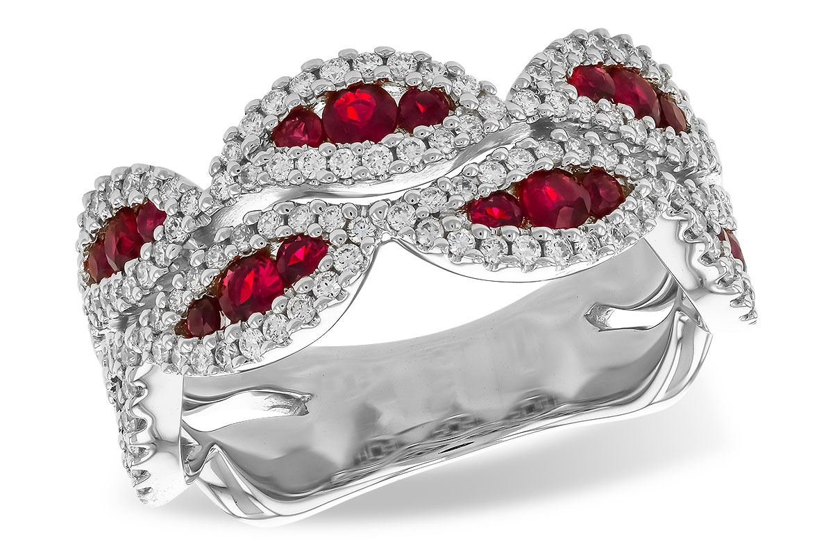 K319-90891: LDS WED RG .70 TW RUBY 1.11 TGW