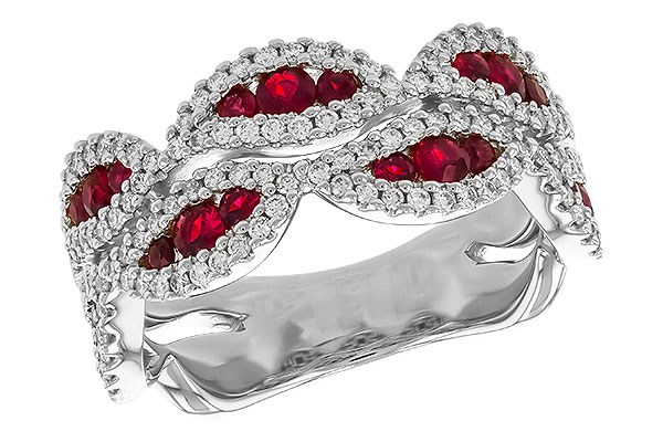 K319-90891: LDS WED RG .70 TW RUBY 1.11 TGW