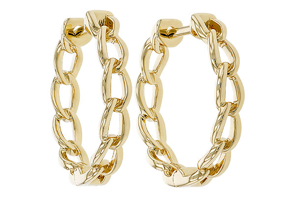 K320-74500: GOLD EARRINGS (18MM)