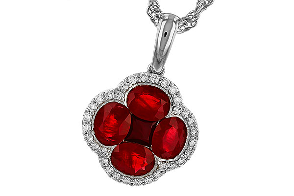 K320-75363: NECKLACE 1.72 RUBY 1.87 TGW