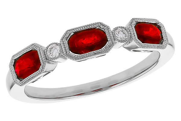 K320-75400: LDS WED RG .72 RUBY .77 TGW (4x3MM RUBY)