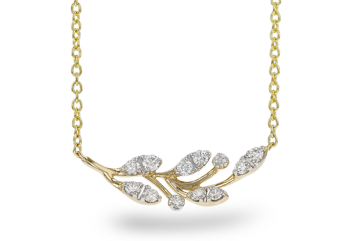 K320-76272: NECKLACE .32 TW (18")