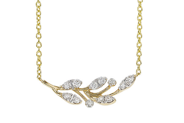 K320-76272: NECKLACE .32 TW (18")