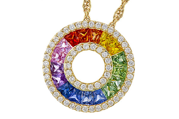 K320-76300: NECK 1.53 MULTI-COLOR SAPP 1.82 TGW