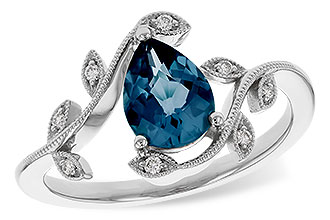 K320-77236: LDS RG 1.20 LONDON BLUE TOPAZ 1.26 TGW (8x6MM LBT)