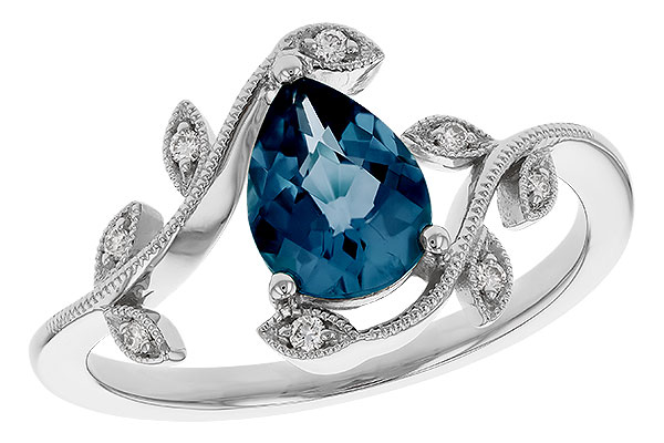 K320-77236: LDS RG 1.20 LONDON BLUE TOPAZ 1.26 TGW (8x6MM LBT)