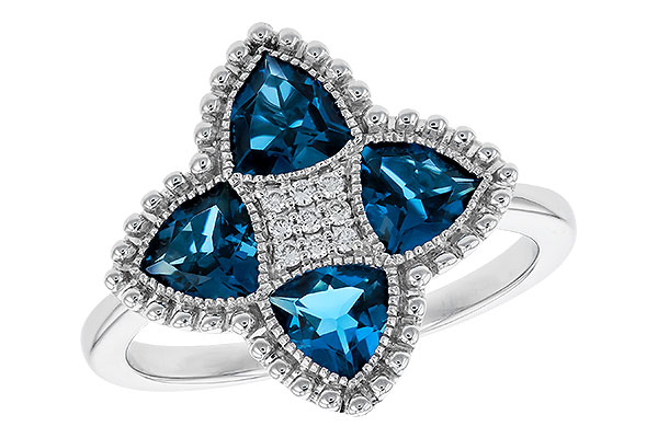 K320-78091: LDS RG 1.62 LONDON BLUE TOPAZ 1.66 TGW