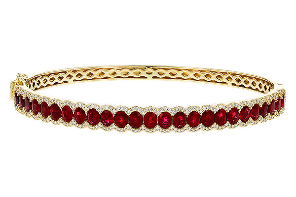 K320-80818: BANGLE 5.04 TW RUBY 5.60 TGW