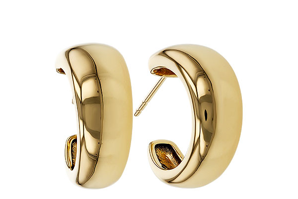 K320-80836: GOLD EARRINGS (16MM)