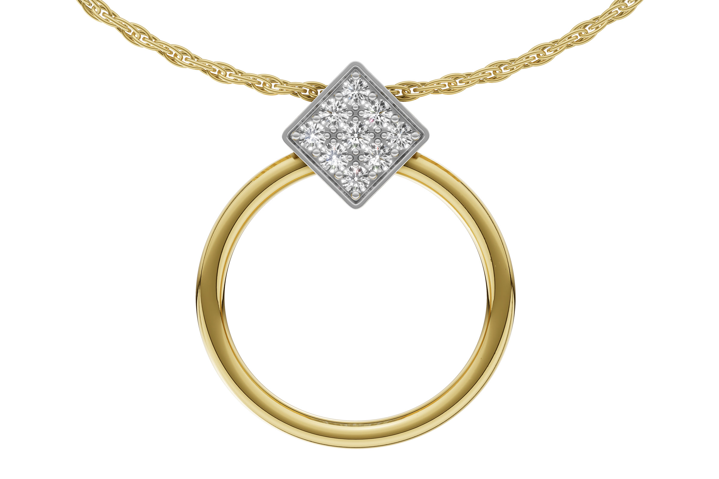 K321-65391: NECKLACE .25 TW