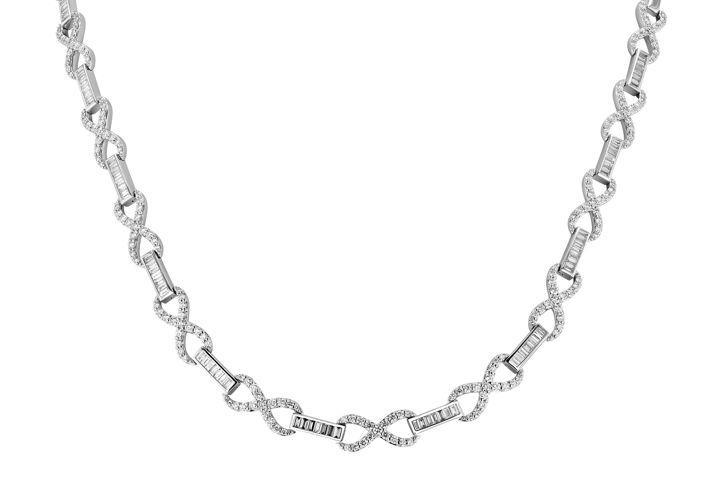 K321-66336: NECKLACE 1.42 TW BAG 3.62 TW (17")