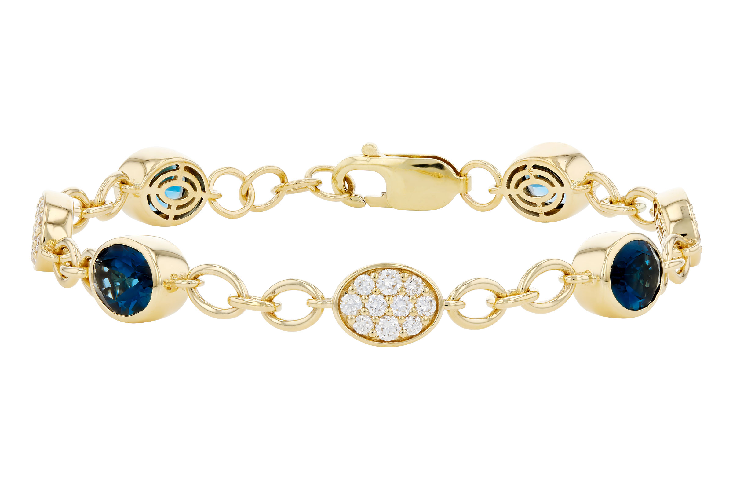 K321-67236: BRACELET 5.24 TW LONDON BLUE TOPAZ 6.00 TGW (7")