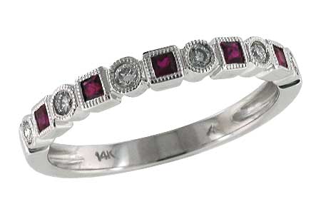L142-61809: LDS WED RG .18 RUBY .30 TGW