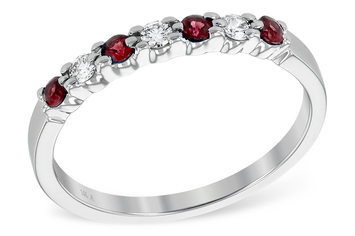 L231-71763: LDS WED RG .18 RUBY .28 TGW