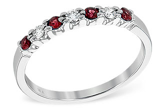 L231-71763: LDS WED RG .18 RUBY .28 TGW