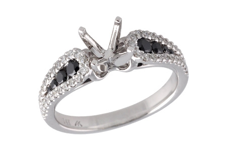 L231-71781: LDS SEMI .25 BLK DIAS .60 TW