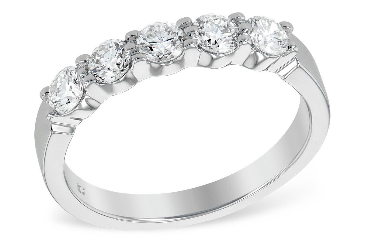 L232-62672: LDS DIA WED RG .75 TW (5 STONES)