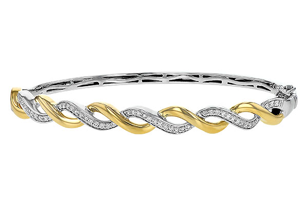 L235-32681: BANGLE BRACELET .42 TW
