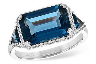 L236-20854: LDS RG 4.60 TW LONDON BLUE TOPAZ 4.82 TGW (12x8MM)