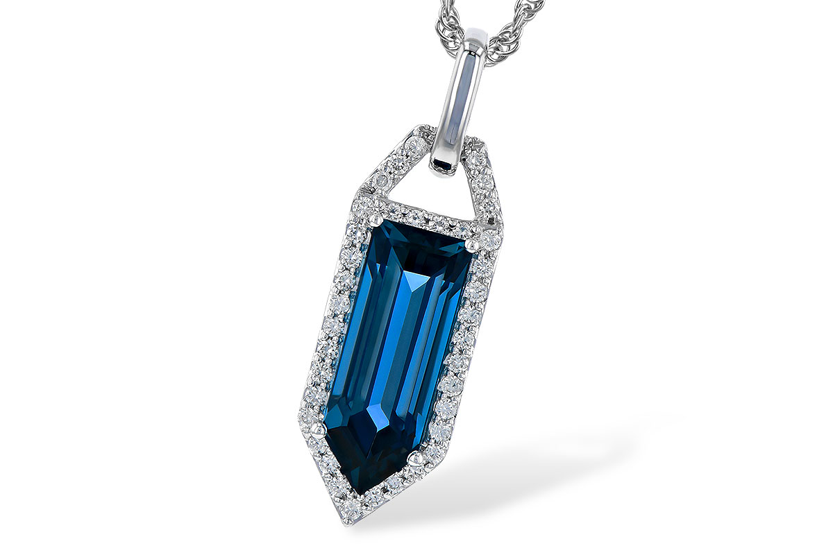L318-93545: NECK 2.95 LONDON BLUE TOPAZ 3.12 TGW