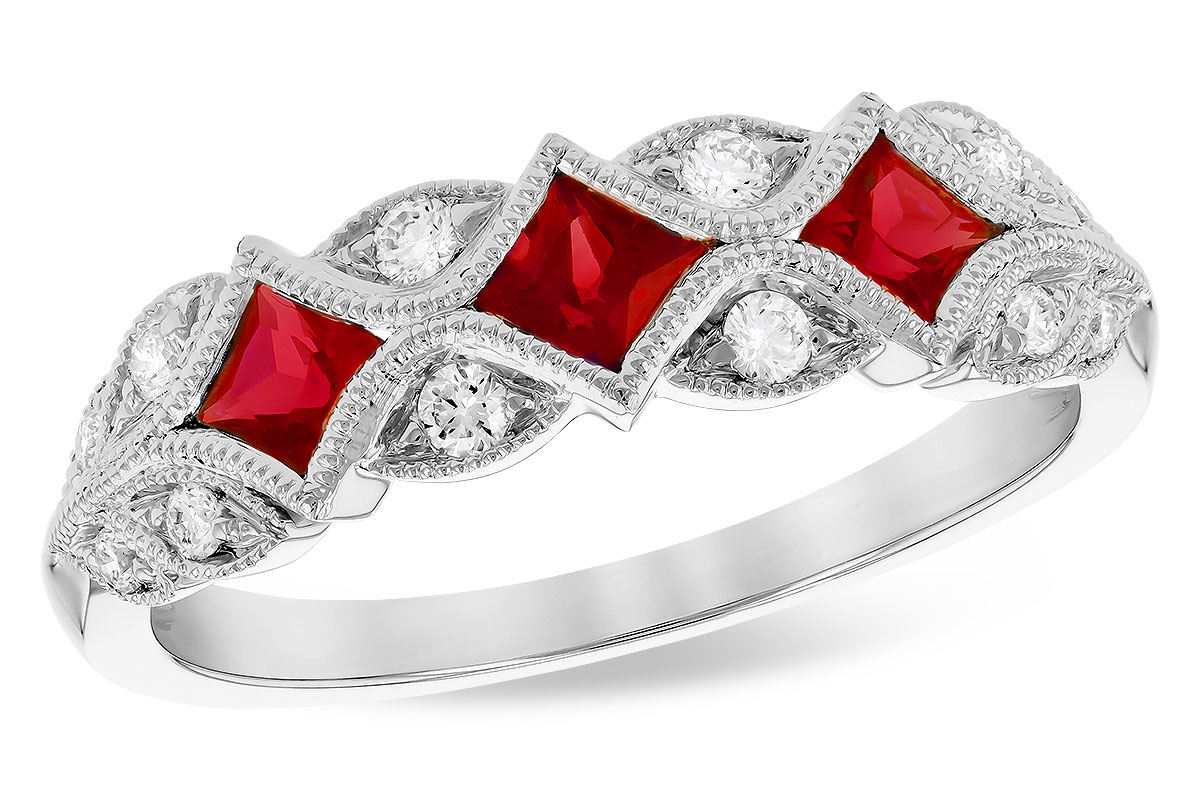 L318-94518: LDS WED RG .55 TW RUBY .70 TGW