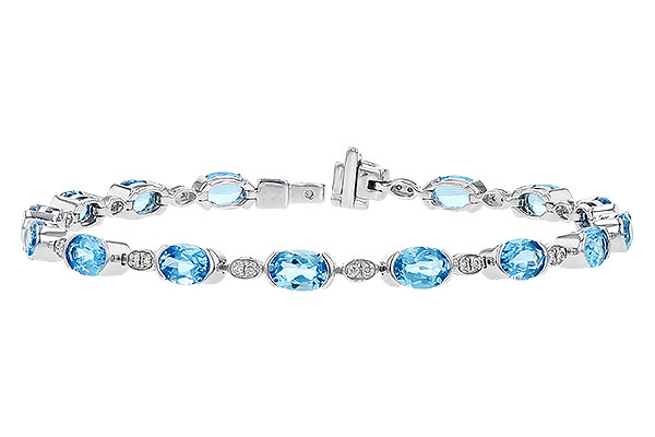 L319-82636: BRACELET 7.80 SWISS BLUE TOPAZ 7.96 TGW