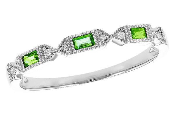 L319-82654: LDS WED RG .10 EMERALD .12 TGW