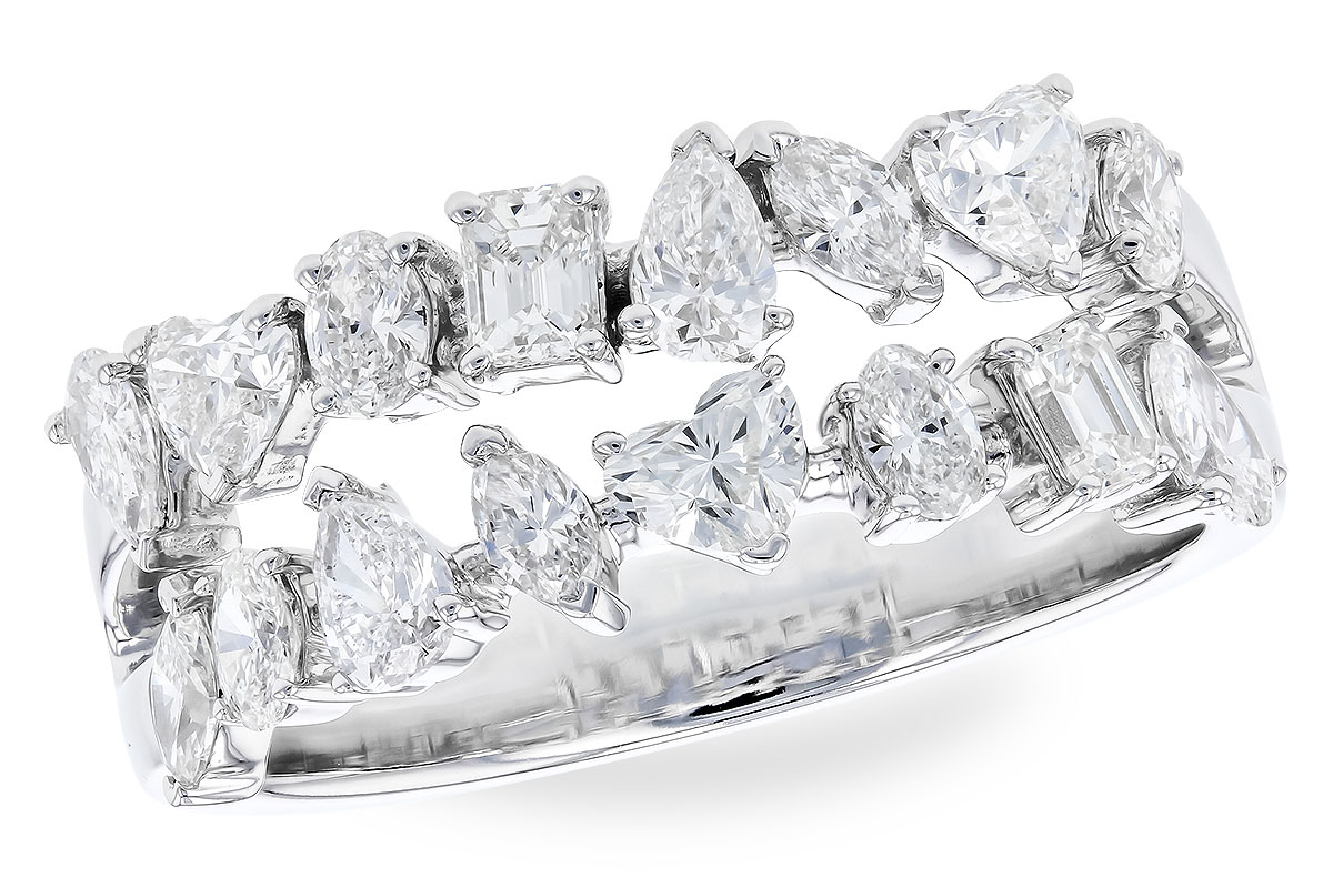 L319-85409: LDS DIA WED RG 1.38 TW FANCY CUT DIAS