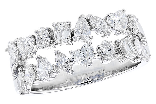 L319-85409: LDS DIA WED RG 1.38 TW FANCY CUT DIAS