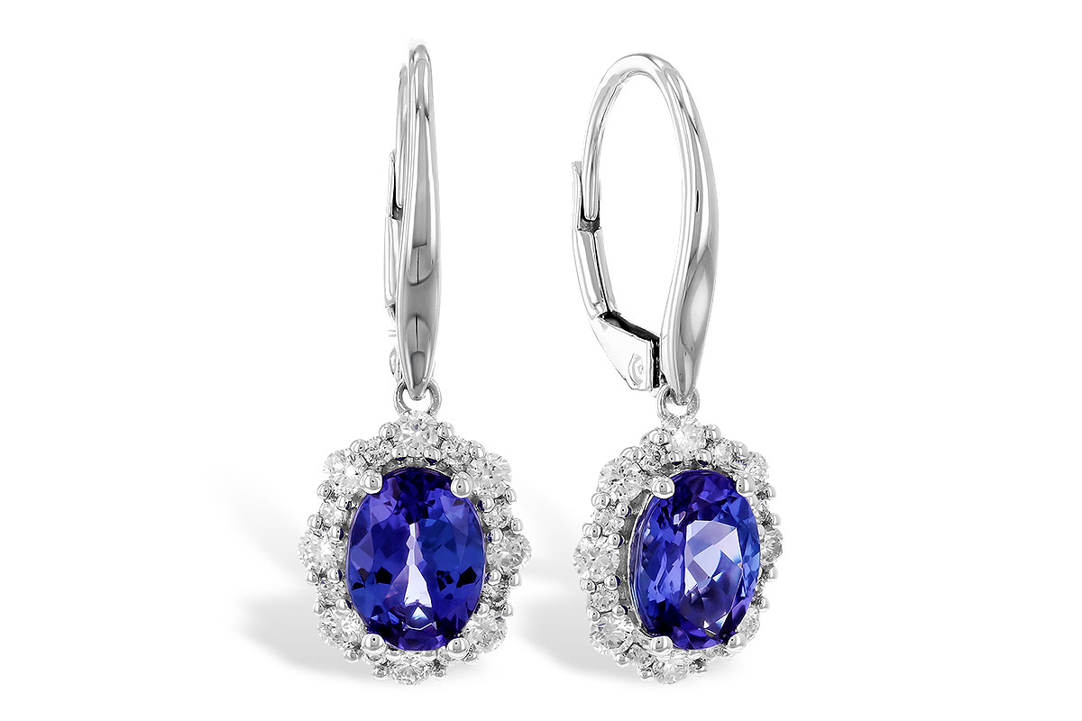 L319-87181: EARR 1.28 TW TANZANITE 1.72 TGW (7x5 OVAL)