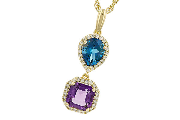 L319-87209: NECKLACE 2.50 SEMI-PREC (AMY,LBT) 2.66 TGW