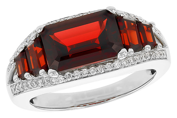 L319-87218: LDS RG 4.20 TW GARNET 4.45 TGW