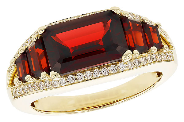 L319-87218: LDS RG 4.20 TW GARNET 4.45 TGW