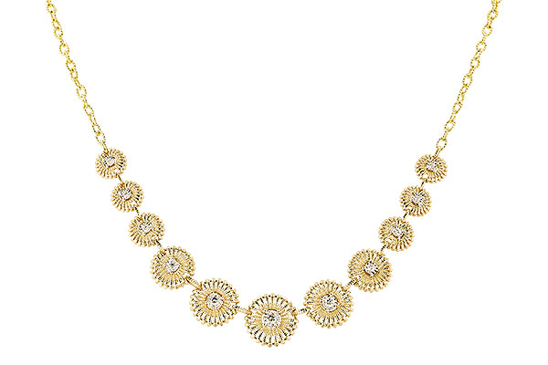 L319-89018: NECKLACE .22 TW (17")