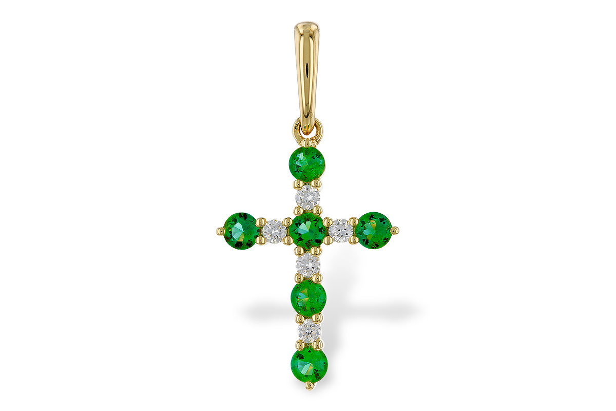 L320-75409: PENDANT .27 TW EMERALD .35 TGW