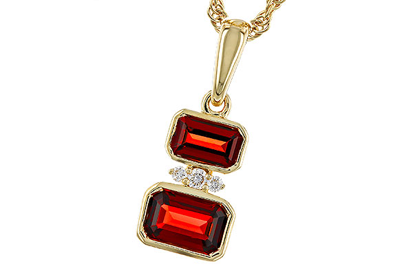 L320-75418: NECK .98 TW GARNET 1.01 TGW