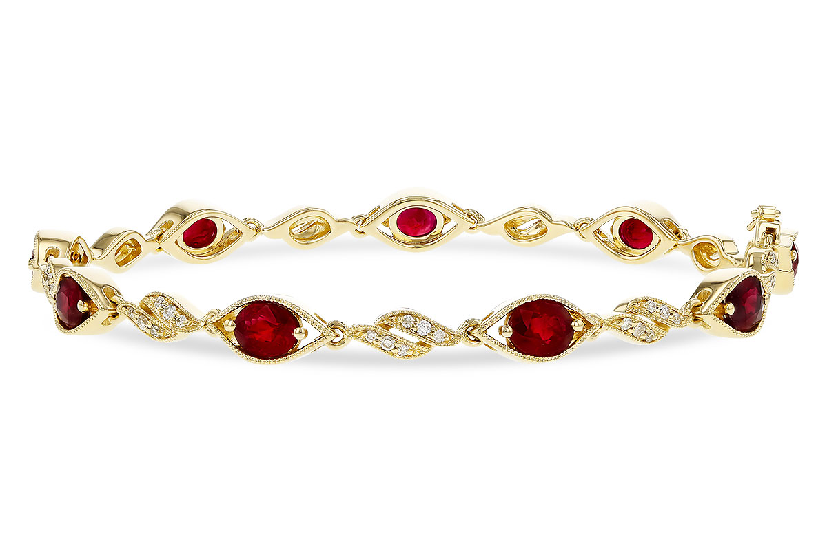 L320-75445: BRACELET 3.68 RUBY 3.92 TGW (7")