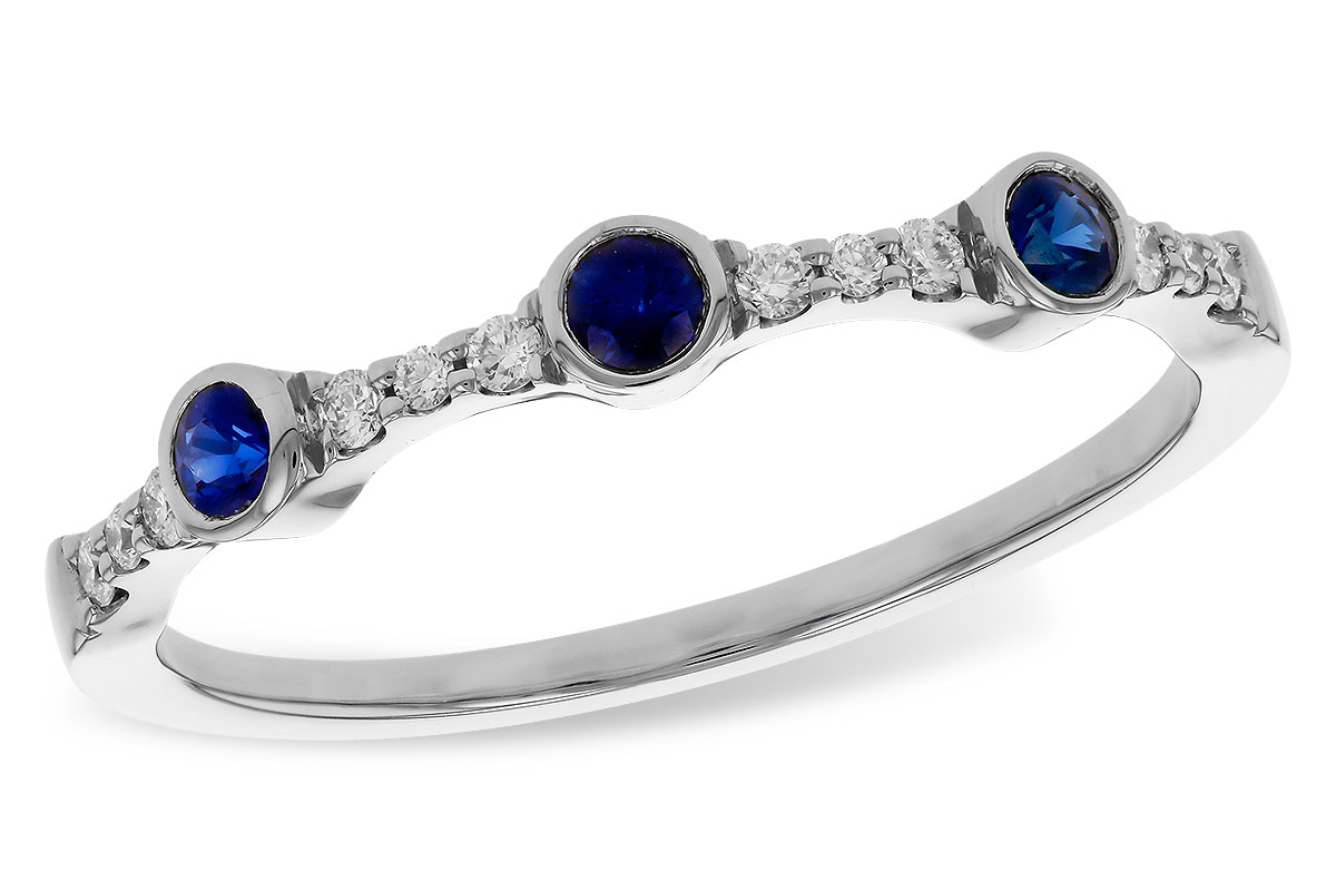 L320-76309: LDS WED RG .16 SAPPHIRE .25 TGW