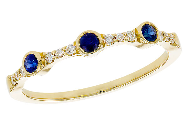 L320-76309: LDS WED RG .16 SAPPHIRE .25 TGW