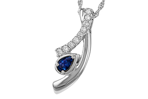 L320-79000: NECKLACE .23 SAPP .40 TGW (5x3 SAPP)