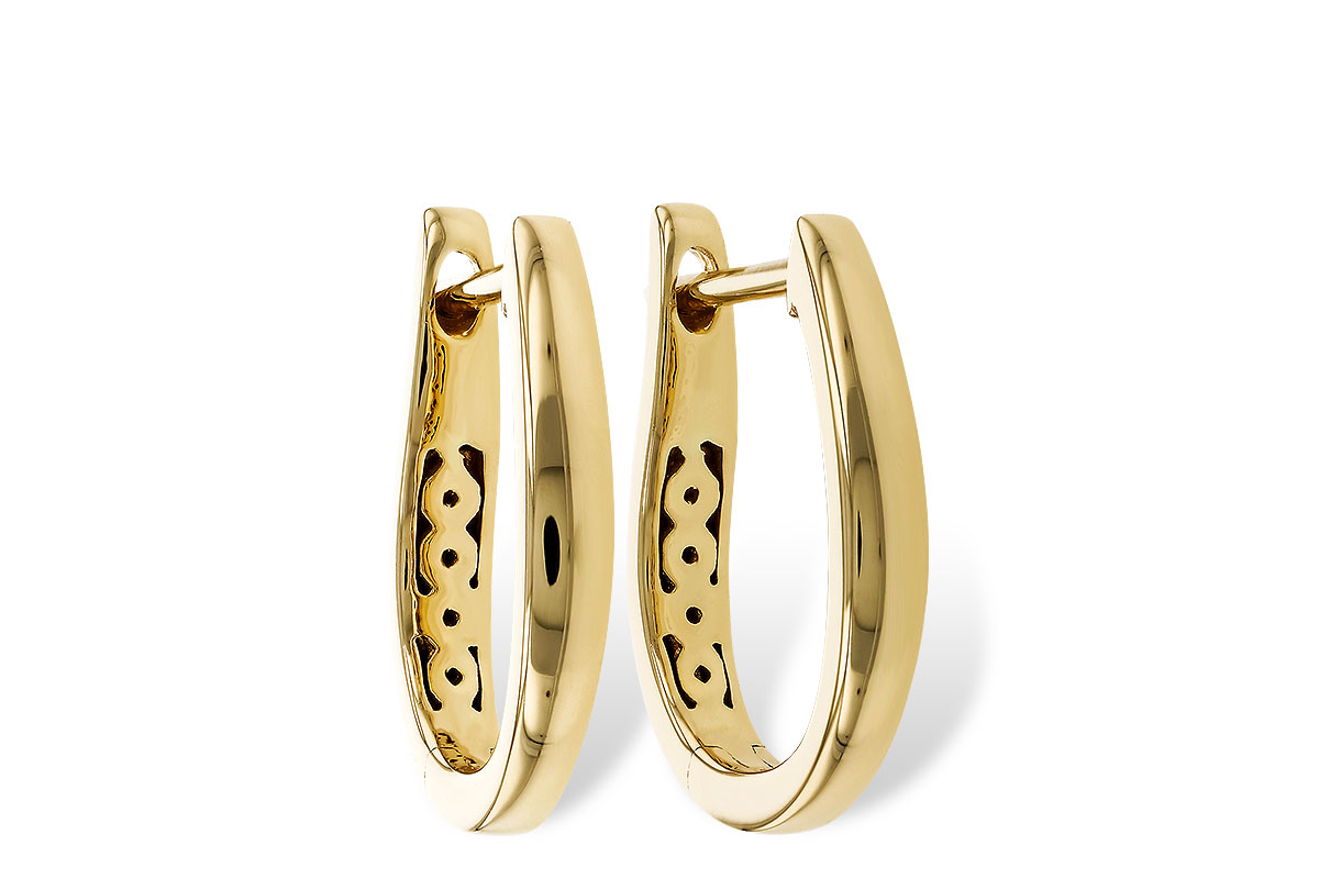 L320-79063: GOLD EARRINGS (15MM)