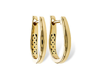 L320-79063: GOLD EARRINGS (15MM)