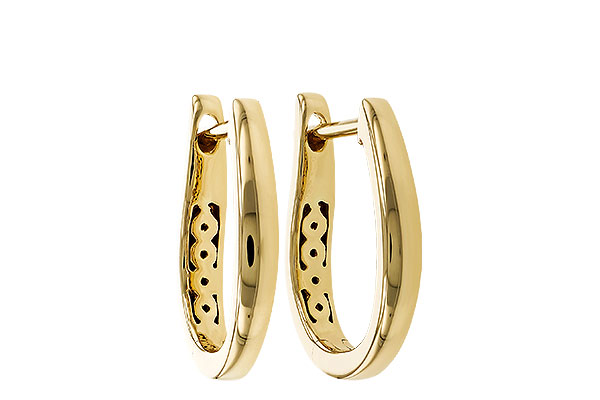 L320-79063: GOLD EARRINGS (15MM)