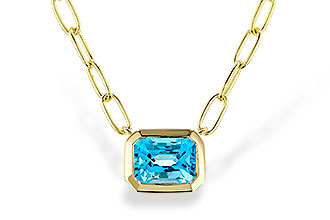L320-79072: NECKLACE 1.20 SWISS BLUE TOPAZ (18")