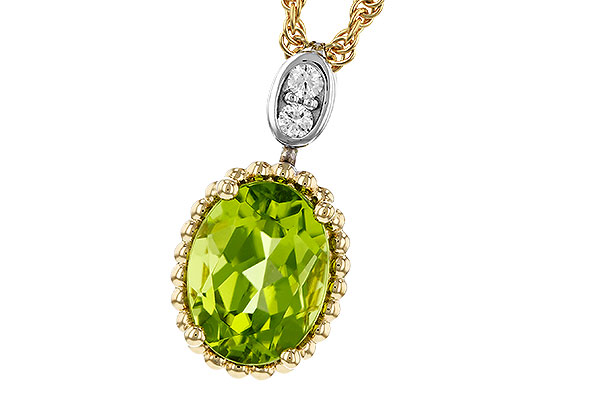 L320-80881: NECKLACE 1.22 PERIDOT 1.25 TGW (8x6MM OV)