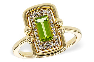 L320-81736: LDS RG .72 PERIDOT .84 TGW (8x4MM PER)