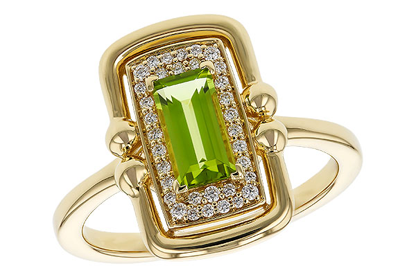L320-81736: LDS RG .72 PERIDOT .84 TGW (8x4MM PER)