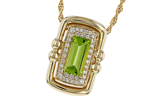 L320-81754: NECKLACE .72 PERIDOT .84 TGW (8x4MM PER)